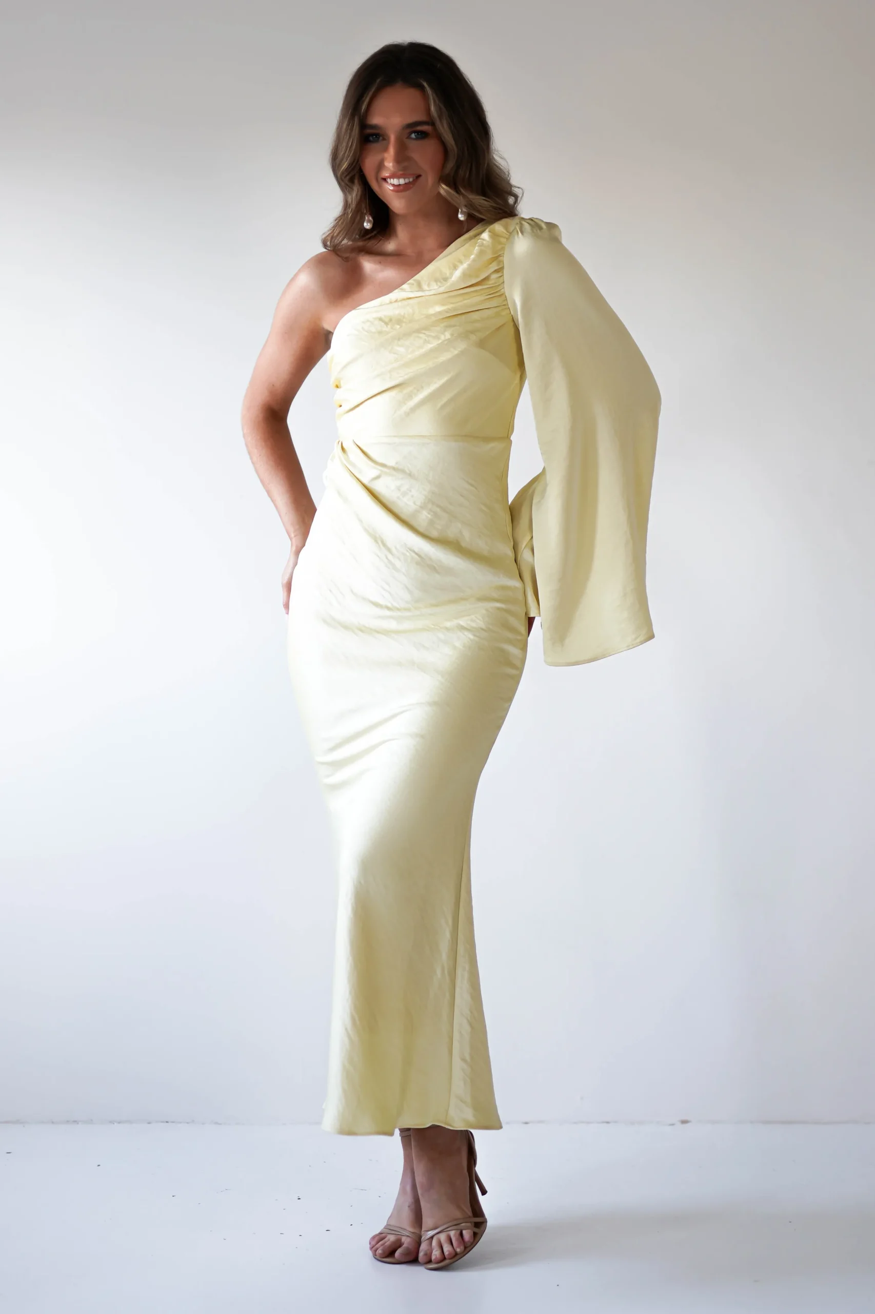 Sylvana Silky Maxi Dress | Yellow