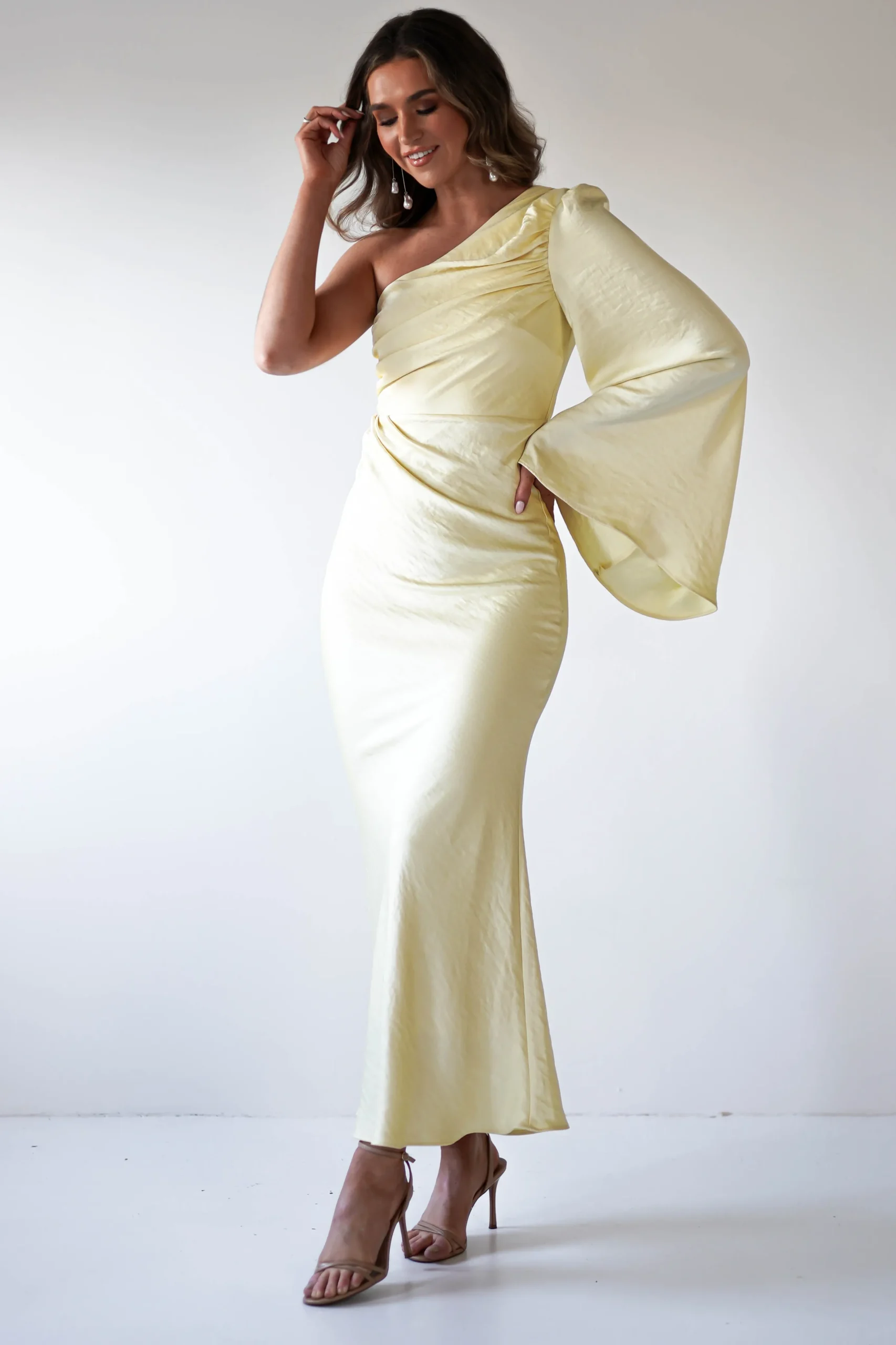 Sylvana Silky Maxi Dress | Yellow